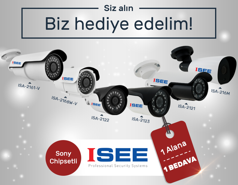 ISEE Sony Chipsetli ürünlerde 1 alana 1 BEDAVA K1801